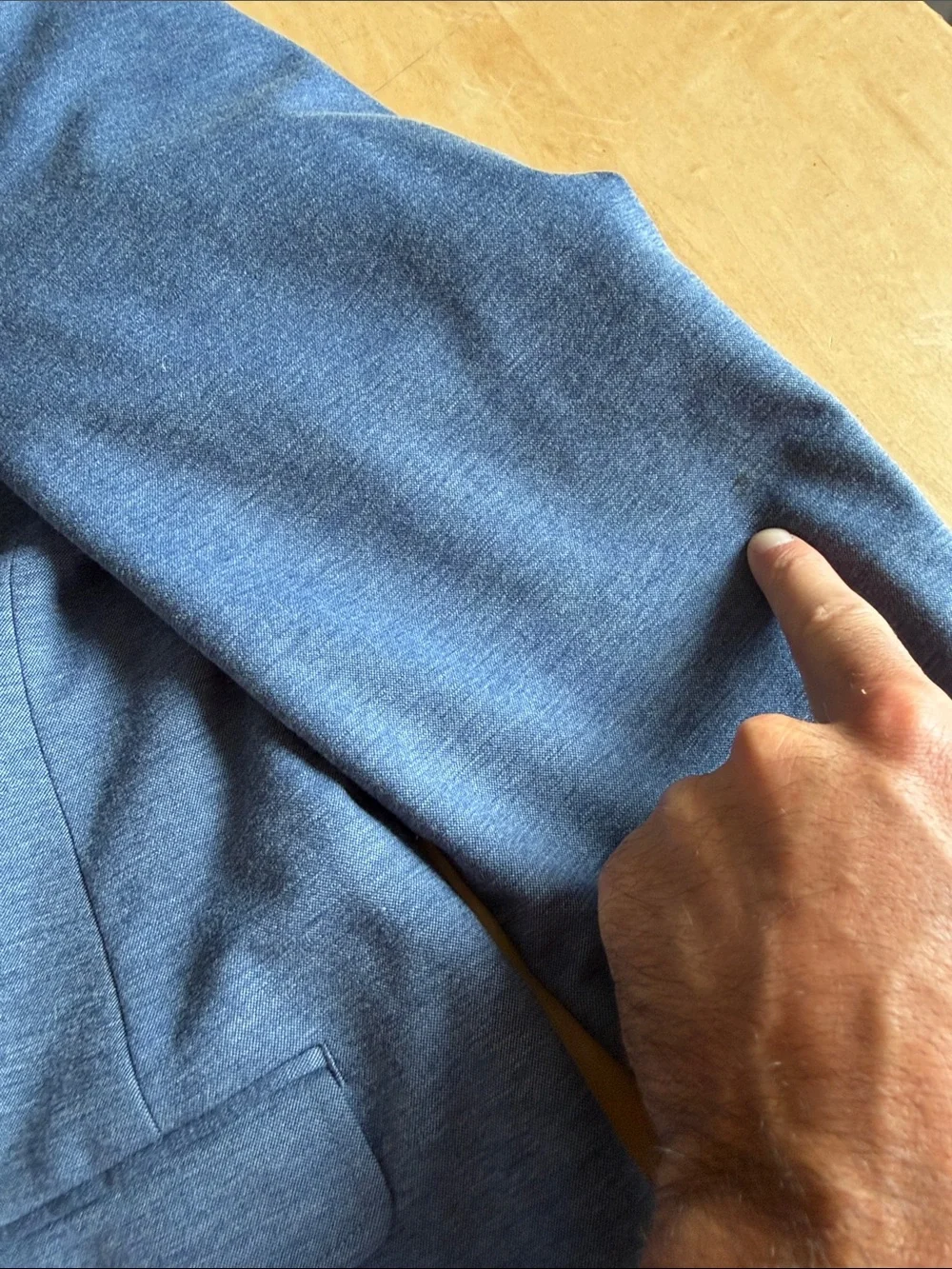 Men's Blue Two-Button Blazer - Classic Tailored Jacket